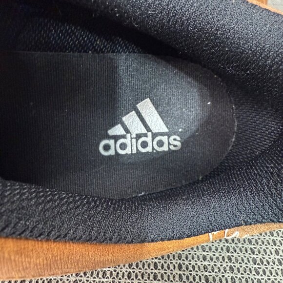 Adidas Golf Mens Size 11.5 Tan & Black Spikeless golf shoes leather suede - Picture 5 of 8